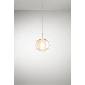 Sospensione vetro ambra 28cm  8251 am