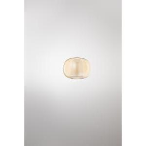Plafoniera vetro borosilicato ambra 22 cm  8586 am