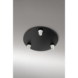 Supporto plafoniera soffitto nero 50cm  8592 n