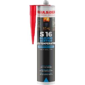 Silicone acetico alte temperature rosso 300 ml  s1607