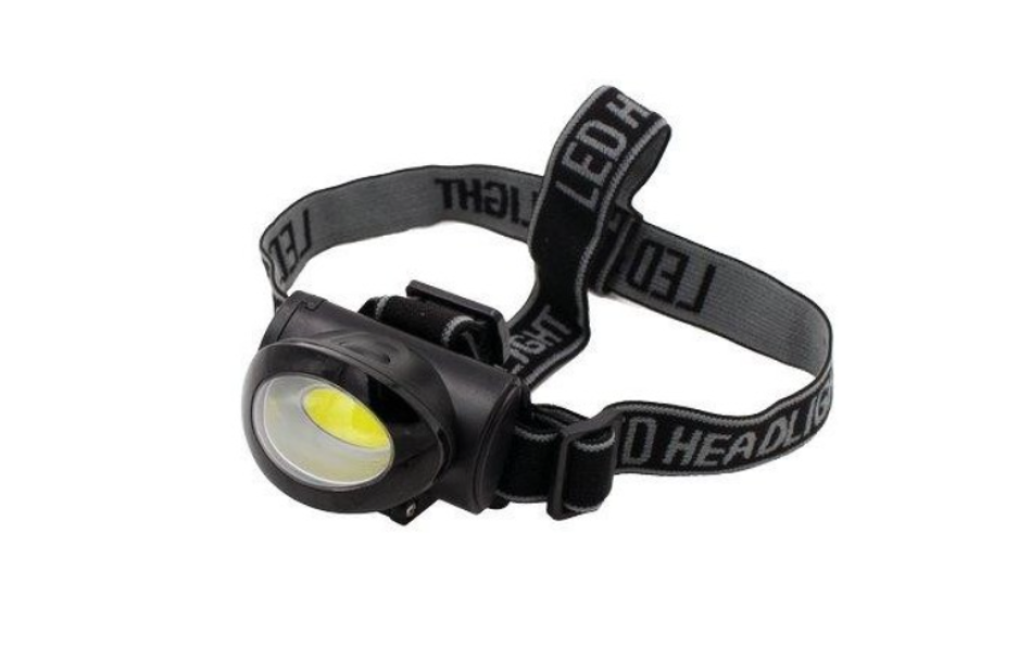torcia frontale led cob cfg discover con fascia elastica regolabile