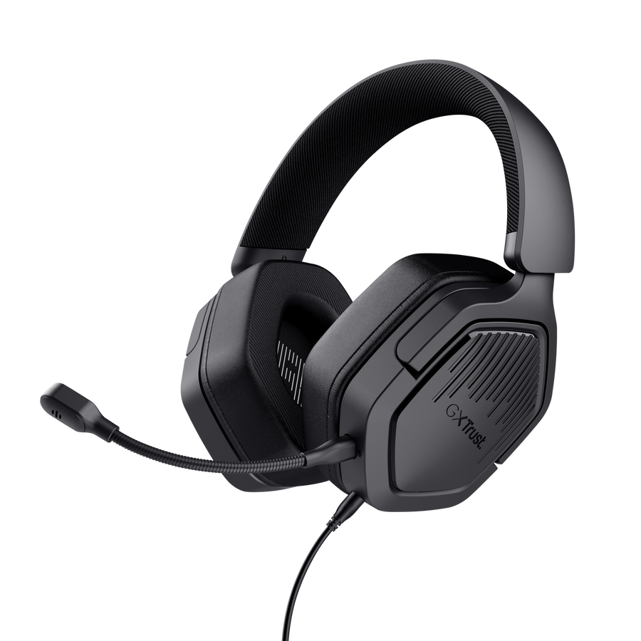 cuffie gaming trust gxt492 carus nero dettaglio padiglioni over ear