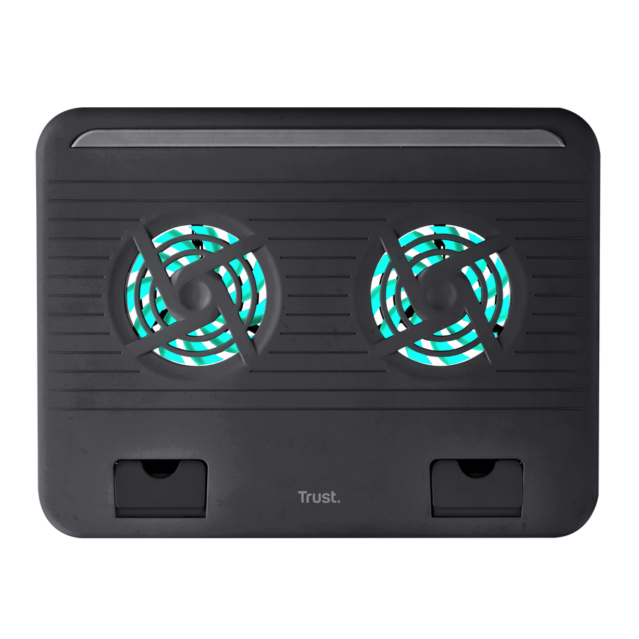 supporto raffreddamento notebook trust doppia ventola con luce