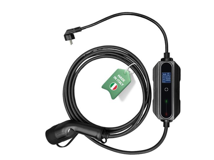 caricatore portatile mitan 37 kw monofase con display e cavo caricatore portatile auto elettrica mitan 37 kw con display e cavo