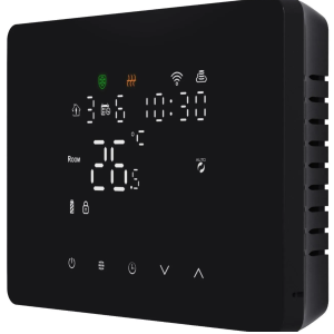 Termostato wifi da parete – caldaia / pompa di calore nero - 59108