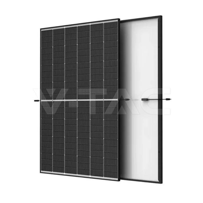 pannello fotovoltaico bifacciale full black 505 wp con connettori mc4