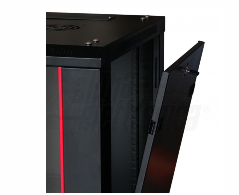 porta in vetro temperato armadio rack a muro con chiusura a chiave porta frontale armadio rack in vetro temperato con apertura laterale