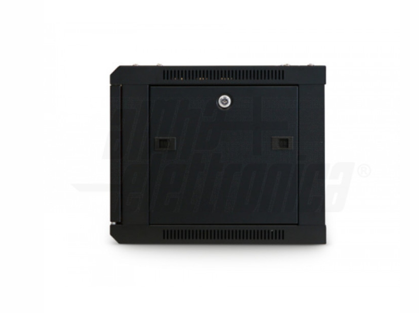 armadio rack a muro 6u nero pannello laterale rimovibile vista laterale armadio rack a parete 6u nero con pannello rimovibile