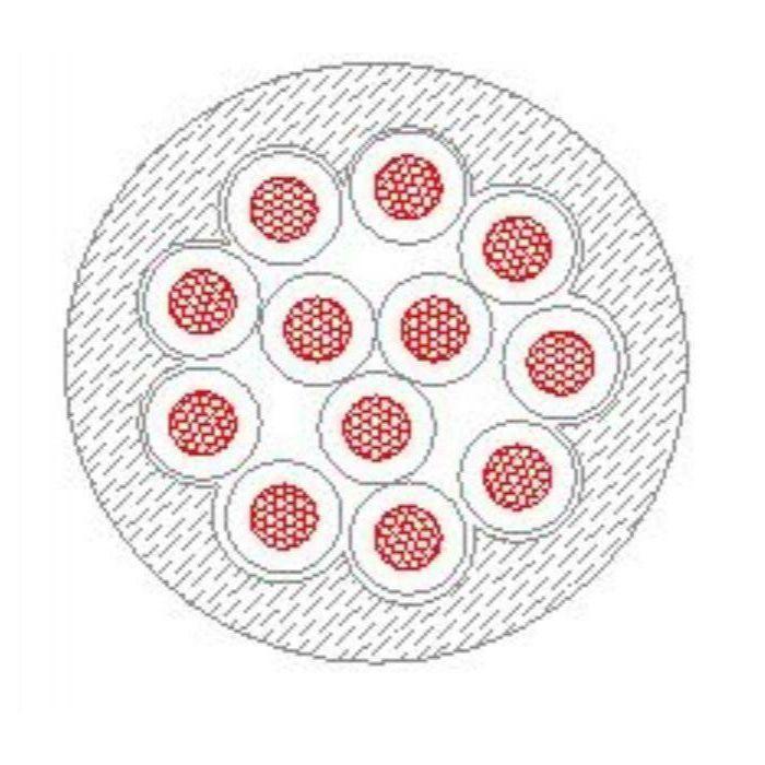 schema sezione cavo citofonico 16 conduttori 0 50 pvc