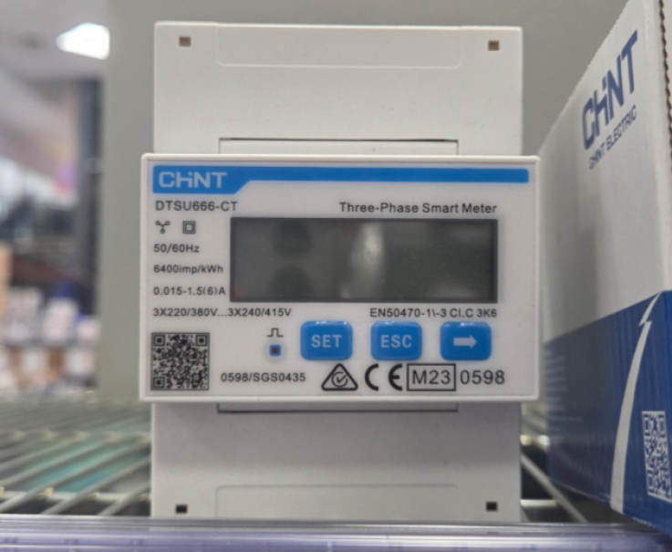 misuratore energia trifase chint smart meter frontale con tasti misuratore energia trifase chint tre phase smart meter frontale con tasti set esc