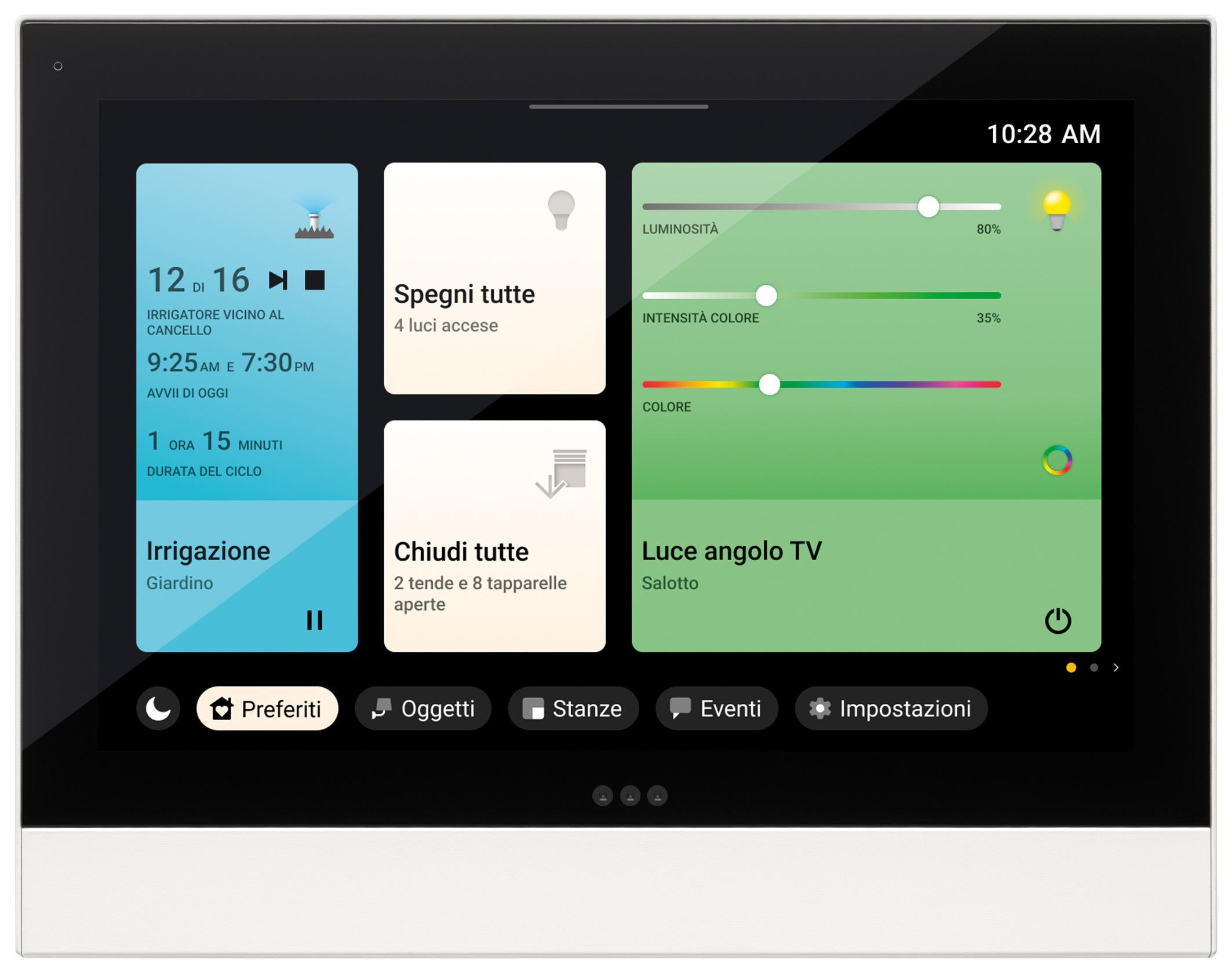 supervisore touch ip 7 pollici poe vimar touch view supervisore touch ip 7 pollici poe vimar touch view interfaccia widget