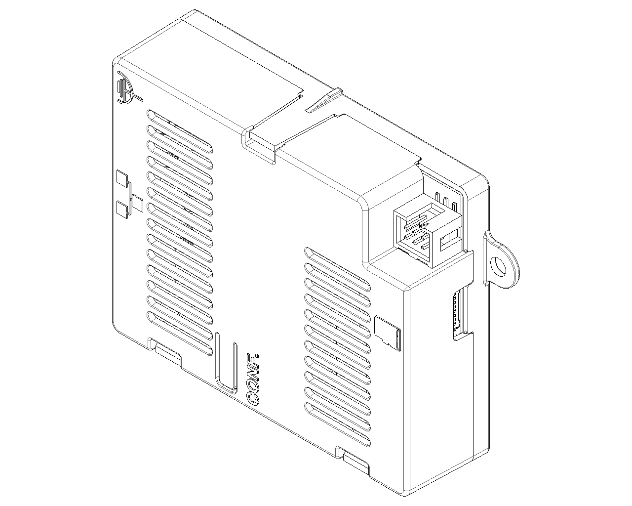 vista 3d gateway antintrusione vimar by alarm plus disegno tecnico gateway antintrusione vimar by alarm plus vista 3d