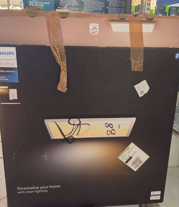 imballo danneggiato scatola philips hue pannello led imballo danneggiato confezione philips hue pannello led