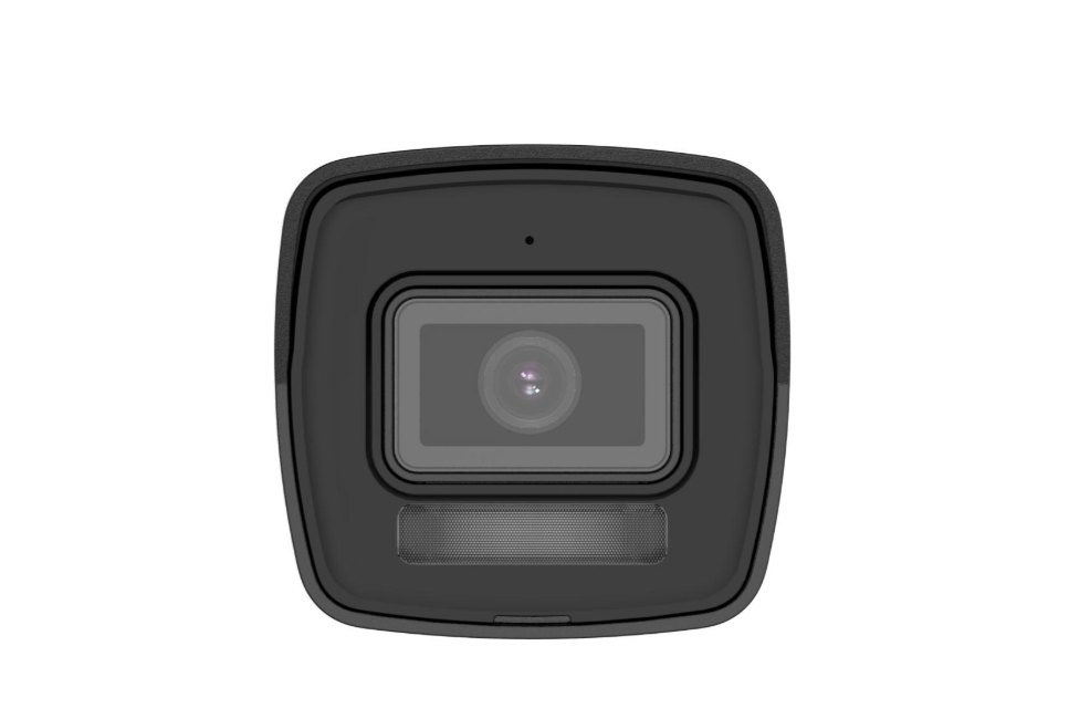 dettaglio frontale telecamera ip bullet hikvision smart hybrid light 2 mp