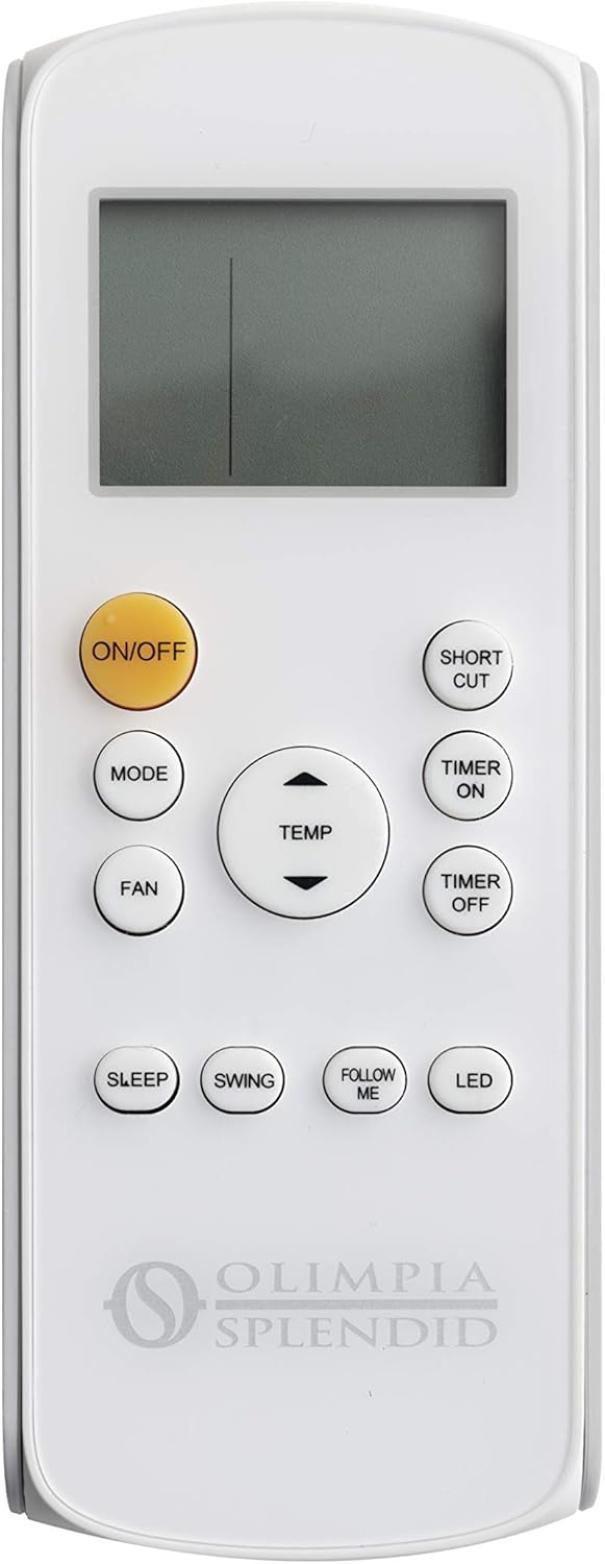 telecomando climatizzatore portatile olimpi a splendid con tasti funzione
