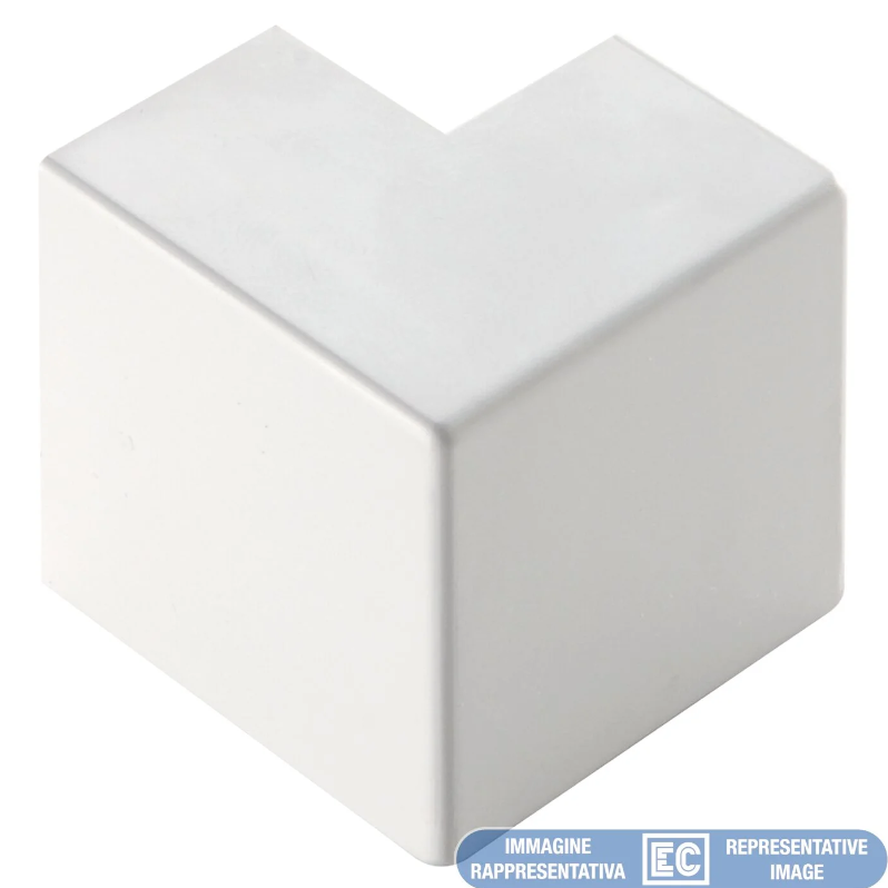 angolo esterno minicanale 20x10 bianco elettrocanali angolo esterno per minicanale 20x10 bianco elettrocanali