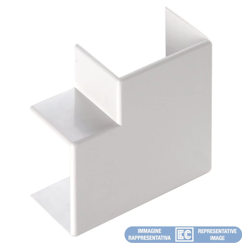 angolo piano per minicanale 20x10 bianco elettrocanali