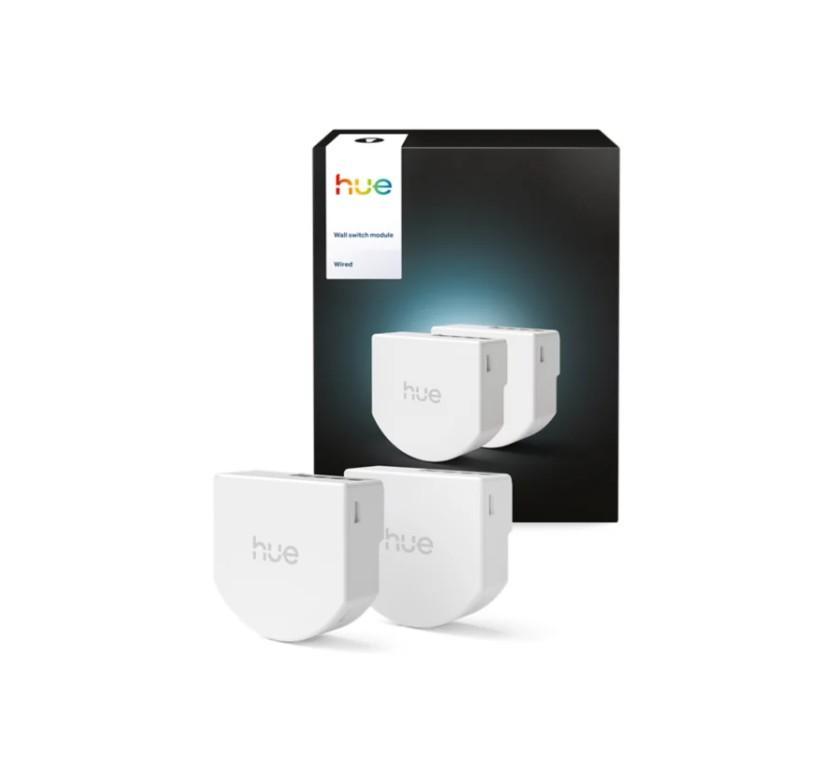 Kit due moduli interruttore a parete cablati Philips Hue confezione e due moduli interruttore a parete cablati Philips Hue