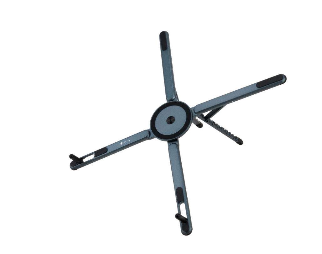 supporto pieghevole techly treppiede 3 in 1 con supporto magnetico smartphone