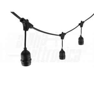Luminaria prolungabile10xe27 ip44 10m  - 23-090/10
