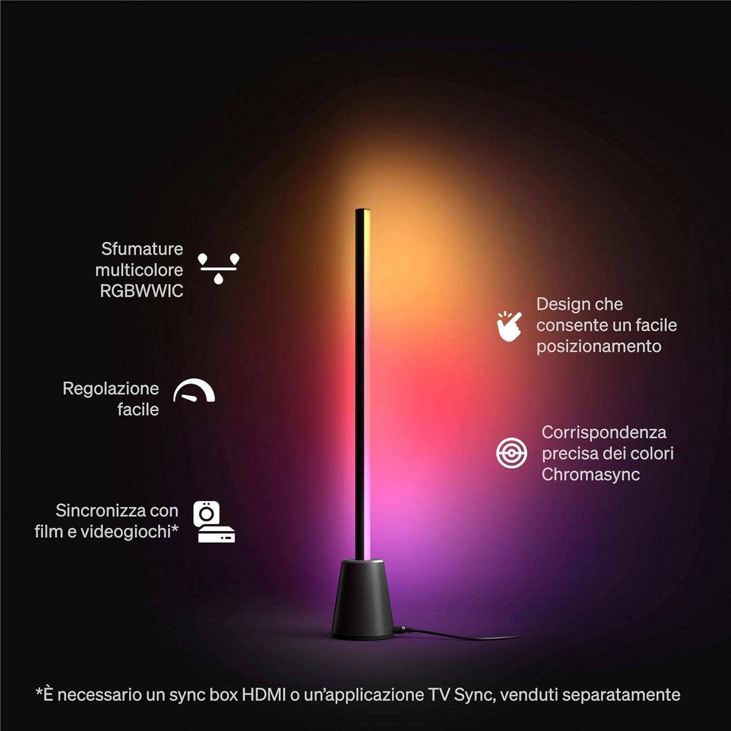 lampada hue play rgbwwic con sfumature multicolore lampada da tavolo hue play con sfumature multicolore rgbwwic e controllo facile