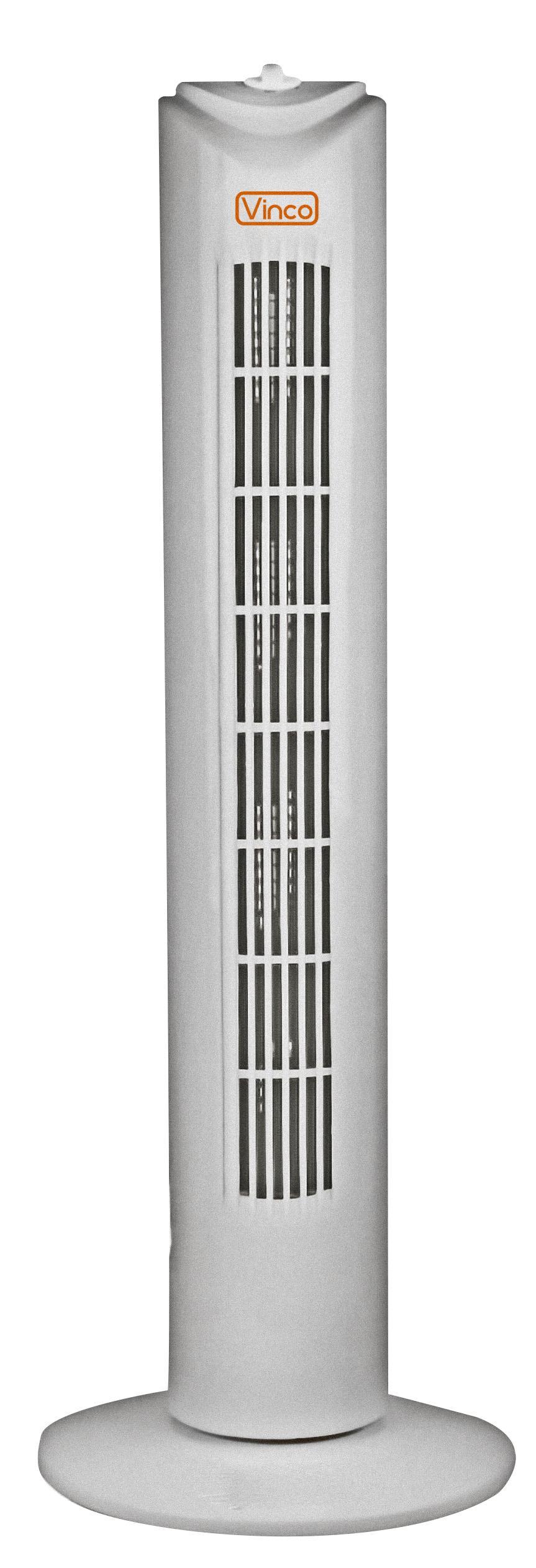 Ventilatore a torre Vinco 81 cm bianco vista frontale ventilatore a torre vinco 81 cm colore bianco vista frontale