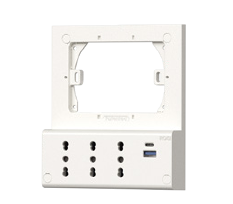 multipresa da incasso tre prese con usb integrata multipresa da incasso con tre prese e porte usb integrata