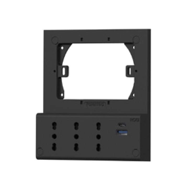 multipresa da incasso nera con 3 prese e usb rosi emilia smart multipresa da incasso nera con tre prese e porte usb frontali