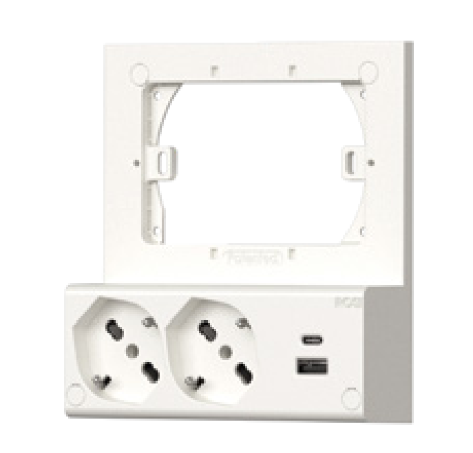 multipresa da incasso con prese schuko bipasso e usb multipresa da incasso con 2 prese schuko bipasso e 2 porte usb