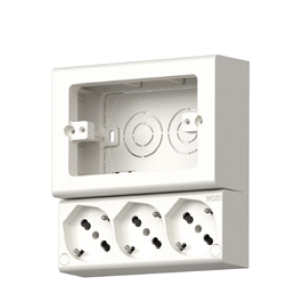 Multipresa parete 3 prese schuko 10 16a  - rs94145