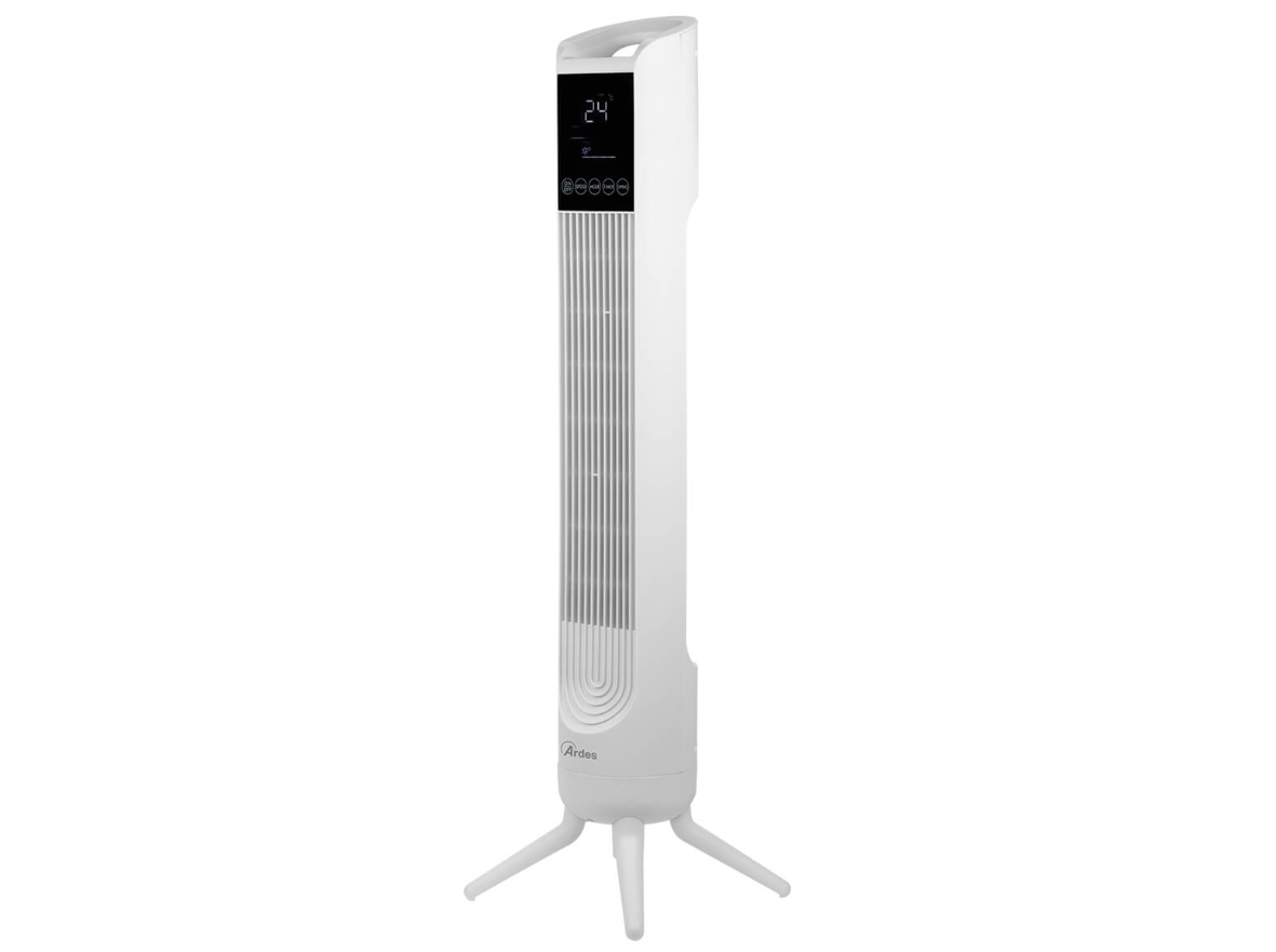 ventilatore a torre ardes 81 cm con comandi touch ventilatore a torre ardes 81 cm bianco con display led