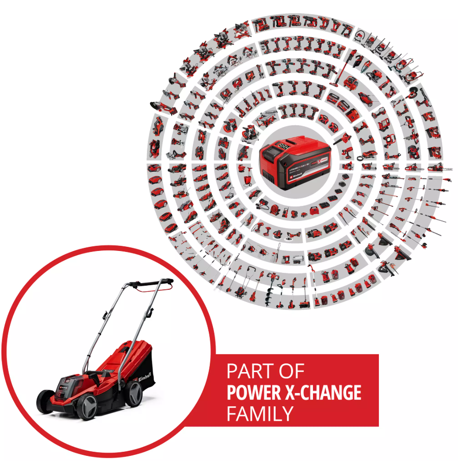 batteria e caricatore non inclusi tagliaerba einhell power x change tagliaerba a batteria einhell batteria e caricatore venduti separatamente power x change