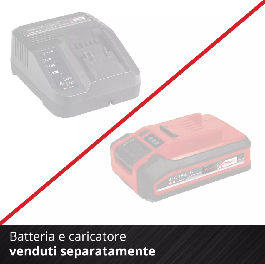 tagliaerba a batteria einhell con manubrio regolabile e pieghevole tagliaerba a batteria einhell vista laterale con manubrio pieghevole