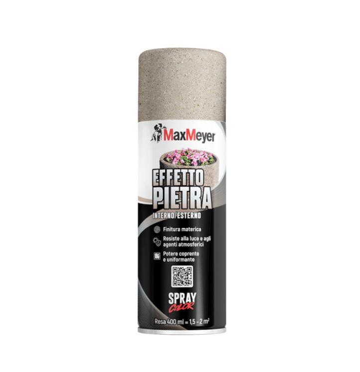 spray maxmeyer effetto pietra sbiancato 400 ml interno esterno