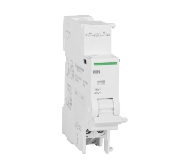 sganciatore minima tensione mn 48v schneider electric acti9 sganciatore minima tensione mn 48v schneider electric acti9 vista frontale