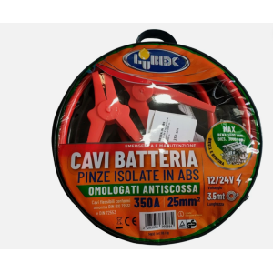 Cavi batteria avviamento ø25mm 3,5m max 350a  - 44424