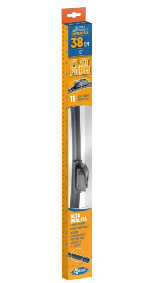 spazzola tergicristallo flat 38 cm lubex con adattatori universali spazzola tergicristallo flat lubex 38 cm con 11 adattatori universali