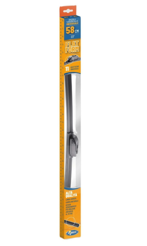 spazzola tergicristallo flat 58 cm 23 lubex con 11 adattatori universali spazzola tergicristallo flat 58 cm 23 lubex con adattatori universali
