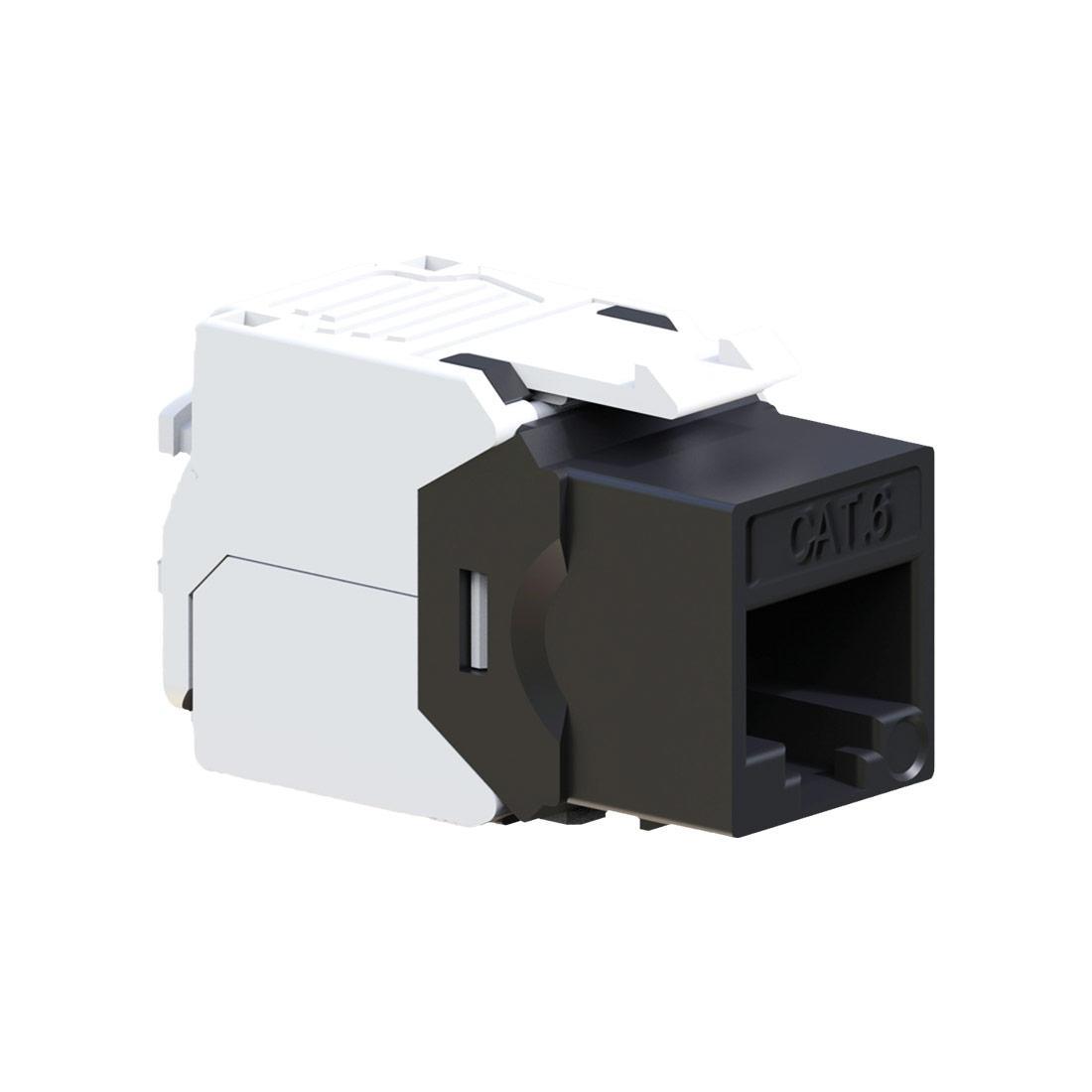 presa keystone rj45 cat5e utp nera per cablaggio dati presa keystone rj45 cat5e utp nera fracarro