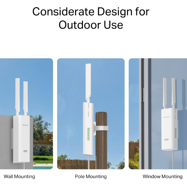 Installazione router 4G outdoor Mercusys parete palo finestra installazione router 4g outdoor mercusys a parete palo o finestra