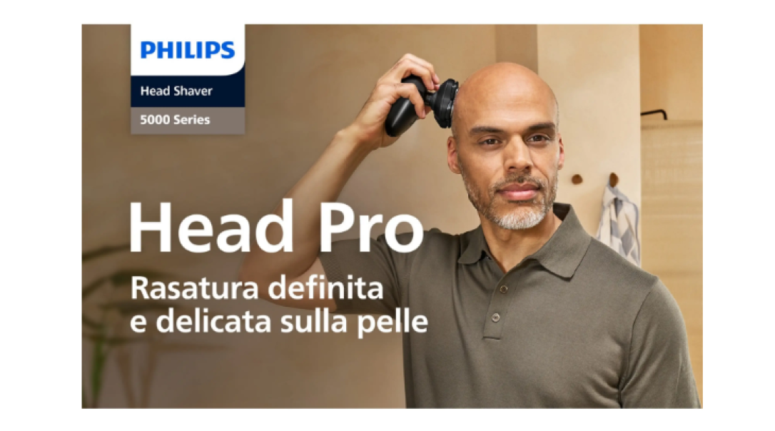 rasoio testa philips head shaver pro 5000 utilizzo rasoio testa philips head shaver pro 5000 in uso sulla testa