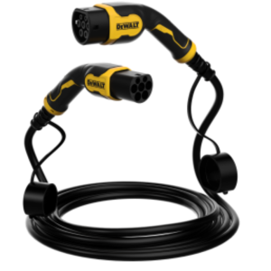 Cavo ricarica ev tipo 2a 11kw 16a nero giallo 5m  - dw73723