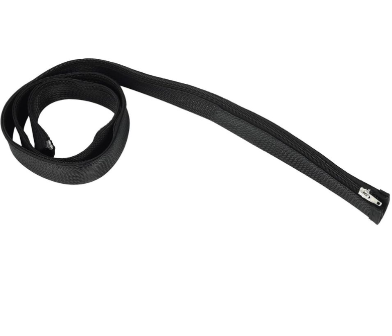 Guaina raccoglicavi con zip 15 m diametro 25 mm guaina raccoglicavi con zip nera lunghezza 15 m diametro 25 mm