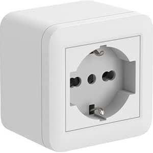 Presa bianca unel p40 ip40 68x68x48mm  - 60472