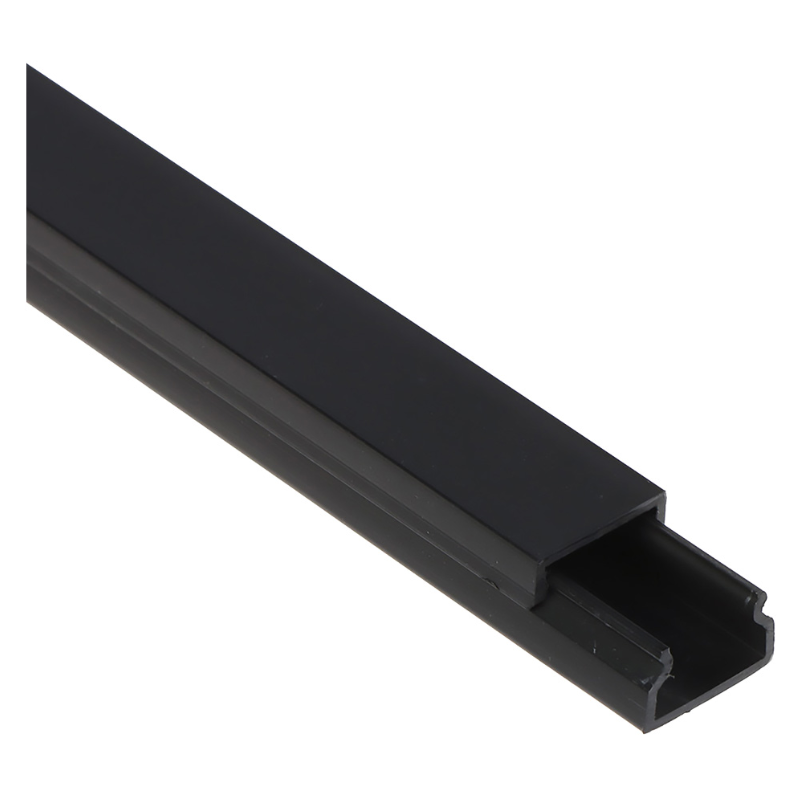 canalina passacavi pvc nera 20x10 mm 2 m canalina passacavi in pvc nera 20x10 mm lunghezza 2 m