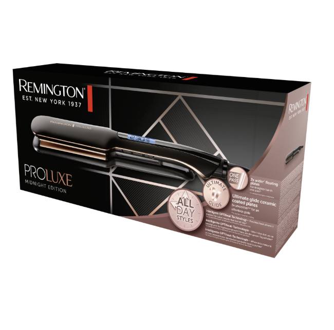 confezione piastra capelli remington proluxe midnight wide confezione piastra capelli remington proluxe midnight wide