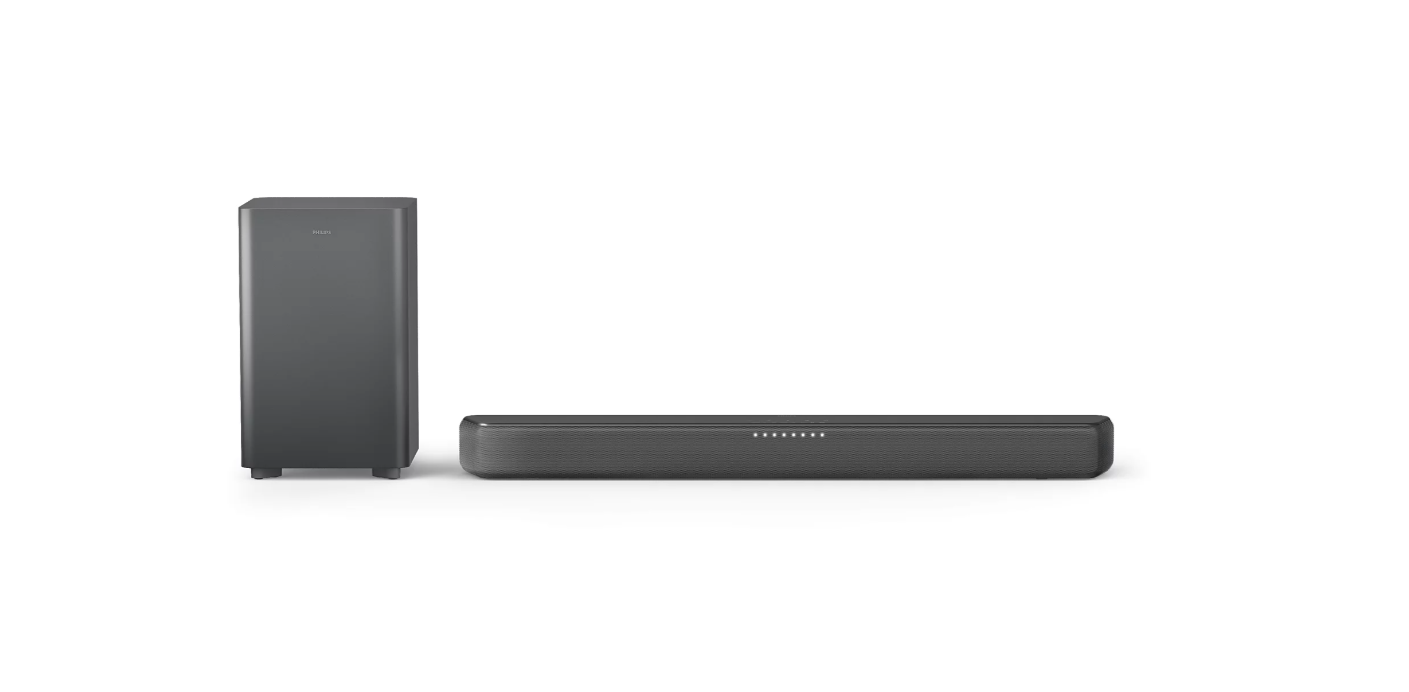 soundbar philips 2 1 con subwoofer wireless soundbar philips 2 1 con subwoofer wireless vista frontale