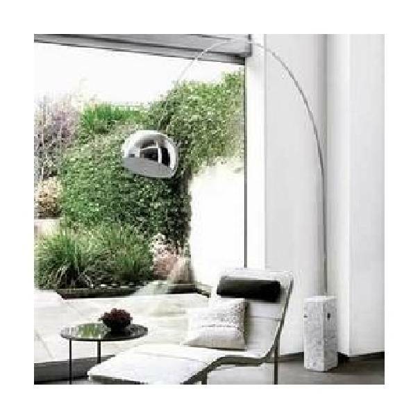 flos flos arco lampada alogena da terra attacco e27 con base in marmo di carrara f0300000 - foto 2
