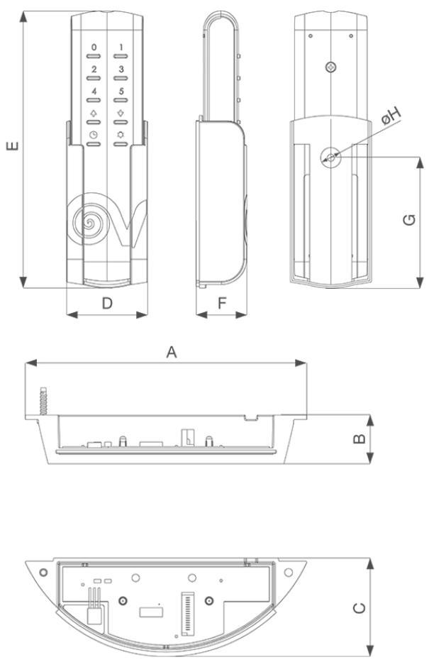 Telecomando infrarossi Vortice Nordik Eco con supporto a parete Telecomando infrarossi Vortice per ventilatore a soffitto Nordik Eco con supporto da parete colore bianco