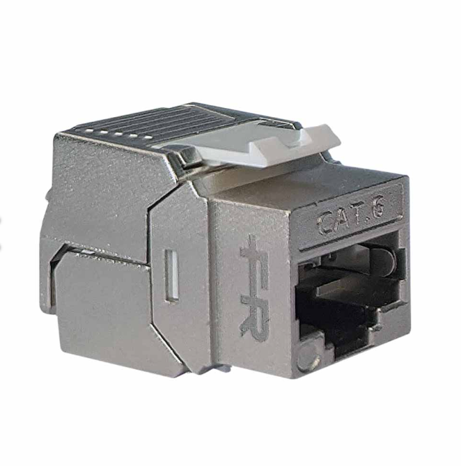 presa keystone rj45 cat 6 stp schermata grigia presa keystone rj45 cat 6 stp schermata grigia